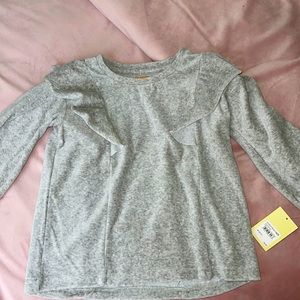 Harper canyon ruffle sweat shirt